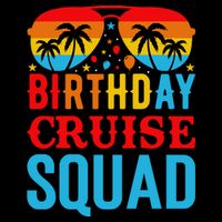 Birthday Cruise Squad Flatbill Hat