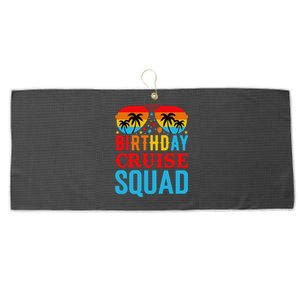 Birthday Cruise Squad Large Microfiber Waffle Golf Towel