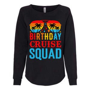 Birthday Cruise Squad Womens California Wash Sweatshirt