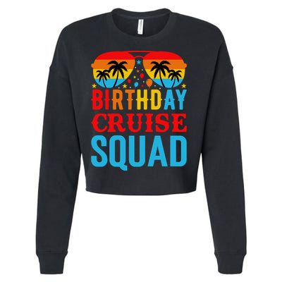 Birthday Cruise Squad Cropped Pullover Crew