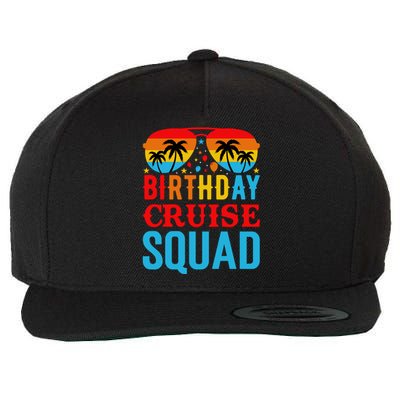 Birthday Cruise Squad Wool Snapback Cap