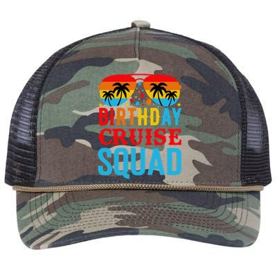 Birthday Cruise Squad Retro Rope Trucker Hat Cap