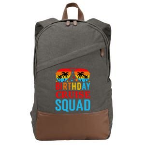 Birthday Cruise Squad Cotton Canvas Backpack