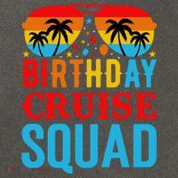 Birthday Cruise Squad Cotton Canvas Backpack