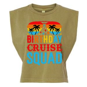 Birthday Cruise Squad Garment-Dyed Women's Muscle Tee