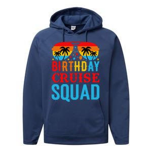 Birthday Cruise Squad Performance Fleece Hoodie