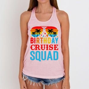 Birthday Cruise Squad Women's Knotted Racerback Tank