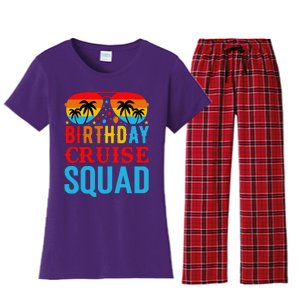 Birthday Cruise Squad Women's Flannel Pajama Set