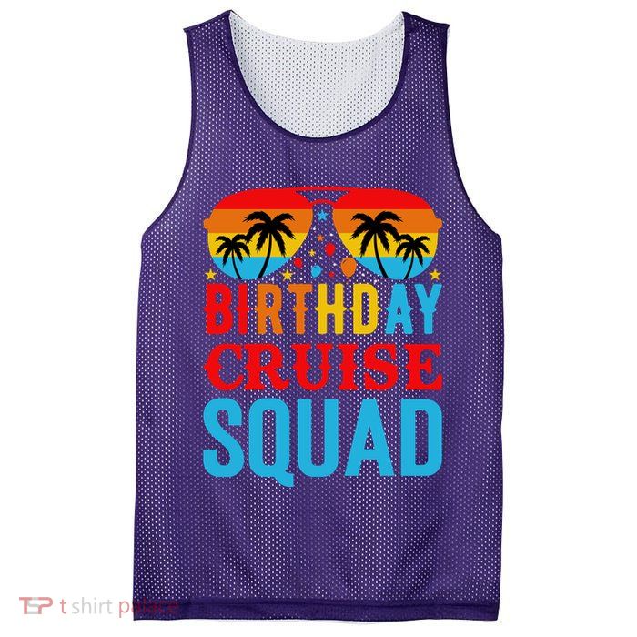 Birthday Cruise Squad Mesh Reversible Basketball Jersey Tank