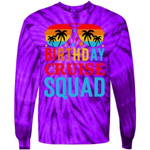 Birthday Cruise Squad Tie-Dye Long Sleeve Shirt