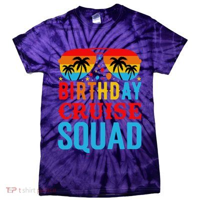 Birthday Cruise Squad Tie-Dye T-Shirt