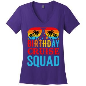 Birthday Cruise Squad Women's V-Neck T-Shirt