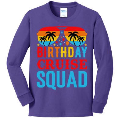 Birthday Cruise Squad Kids Long Sleeve Shirt