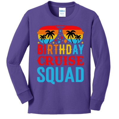 Birthday Cruise Squad Kids Long Sleeve Shirt