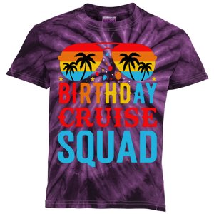 Birthday Cruise Squad Kids Tie-Dye T-Shirt