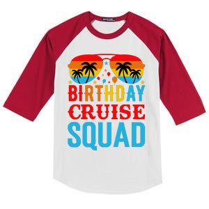 Birthday Cruise Squad Kids Colorblock Raglan Jersey