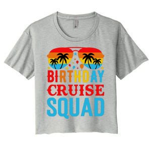 Birthday Cruise Squad Women's Crop Top Tee