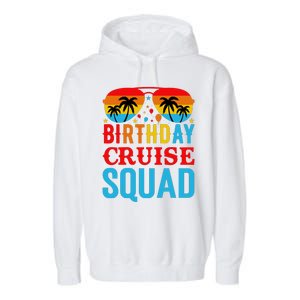 Birthday Cruise Squad Garment-Dyed Fleece Hoodie