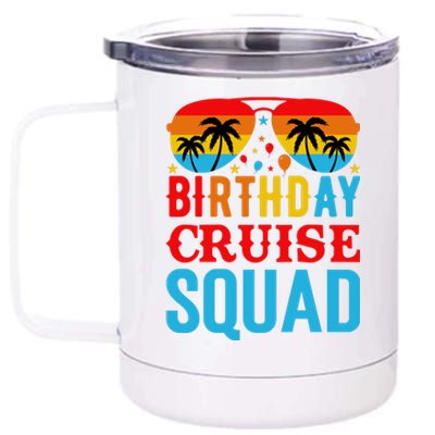 Birthday Cruise Squad 12 oz Stainless Steel Tumbler Cup