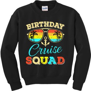 Birthday Cruise Squad Cruising Lover Birthday Party Kids Sweatshirt