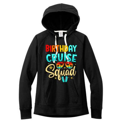 Birthday Cruise Squad Cruising Vacation Funny Crew Women's Fleece Hoodie