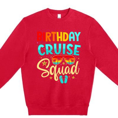 Birthday Cruise Squad Cruising Vacation Funny Crew Premium Crewneck Sweatshirt