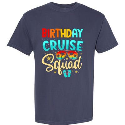 Birthday Cruise Squad Cruising Vacation Funny Crew Garment-Dyed Heavyweight T-Shirt