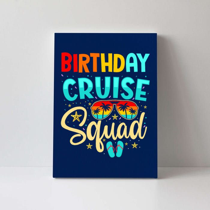 Birthday Cruise Squad Cruising Vacation Funny Crew Canvas