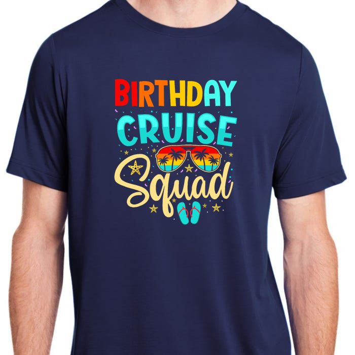 Birthday Cruise Squad Cruising Vacation Funny Crew Adult ChromaSoft Performance T-Shirt