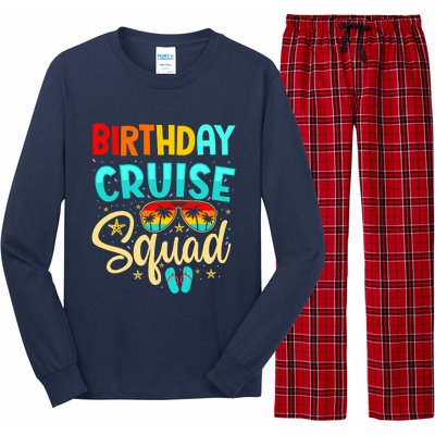 Birthday Cruise Squad Cruising Vacation Funny Crew Long Sleeve Pajama Set