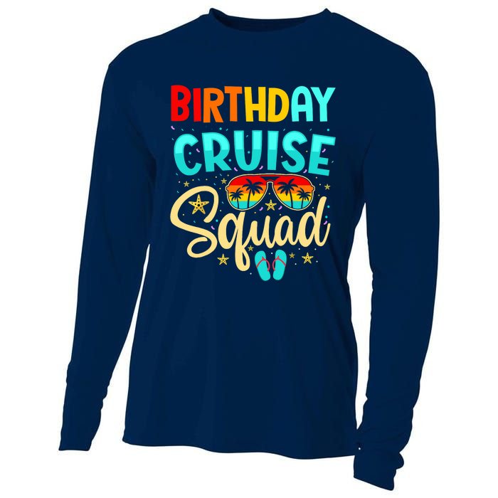 Birthday Cruise Squad Cruising Vacation Funny Crew Cooling Performance Long Sleeve Crew