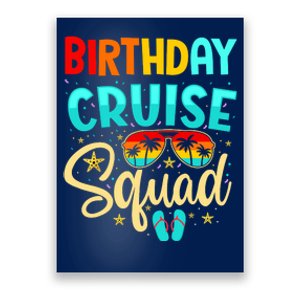 Birthday Cruise Squad Cruising Vacation Funny Crew Poster