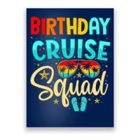 Birthday Cruise Squad Cruising Vacation Funny Crew Poster