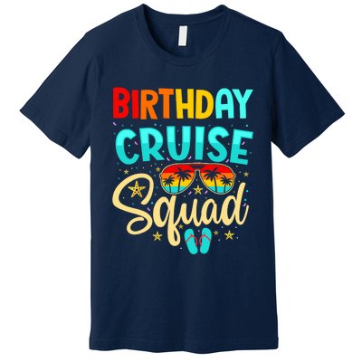 Birthday Cruise Squad Cruising Vacation Funny Crew Premium T-Shirt