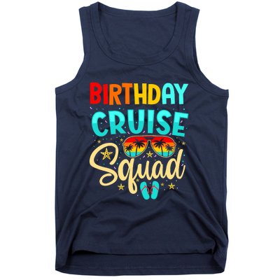 Birthday Cruise Squad Cruising Vacation Funny Crew Tank Top