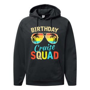 Birthday Cruise Squad Cruising Vacation Funny Birthday Performance Fleece Hoodie