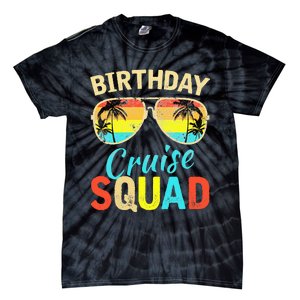 Birthday Cruise Squad Cruising Vacation Funny Birthday Tie-Dye T-Shirt