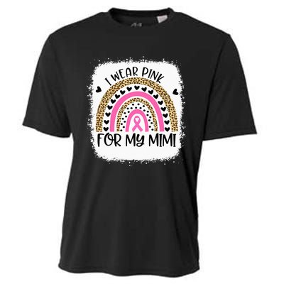 Breast Cancer Support I Wear Pink For My Mimi Rainbow Cooling Performance Crew T-Shirt