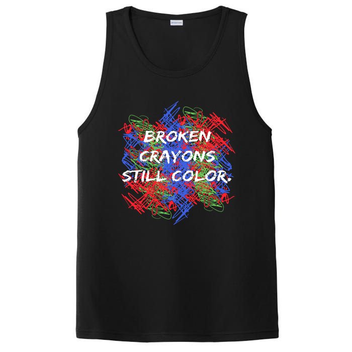 Broken Crayons Still Color Mental Health Awareness Supporter PosiCharge Competitor Tank