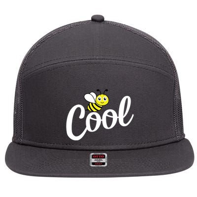 Bee Cool Summer 7 Panel Mesh Trucker Snapback Hat