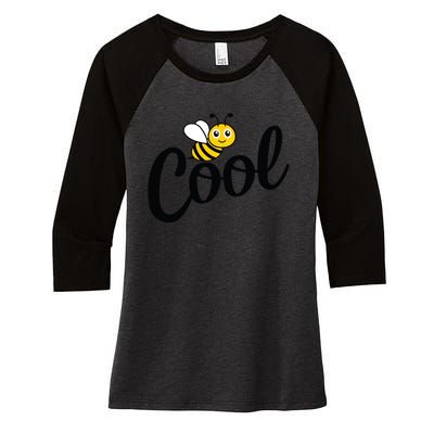 Bee Cool Summer Women's Tri-Blend 3/4-Sleeve Raglan Shirt