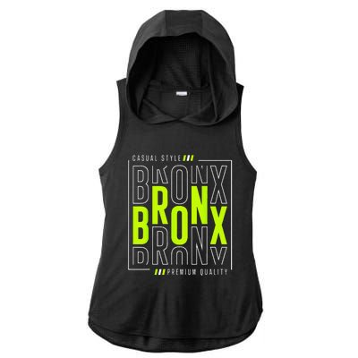 Bronx Casual Style Ladies PosiCharge Tri-Blend Wicking Draft Hoodie Tank