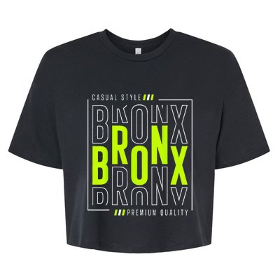 Bronx Casual Style Bella+Canvas Jersey Crop Tee