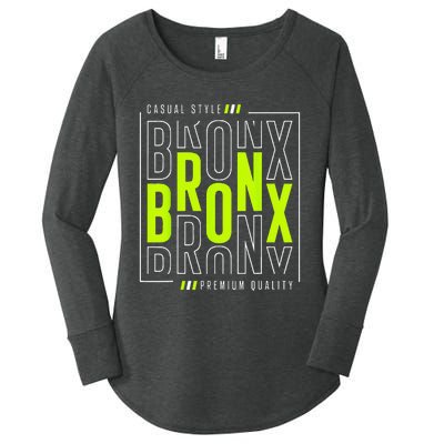 Bronx Casual Style Women's Perfect Tri Tunic Long Sleeve Shirt