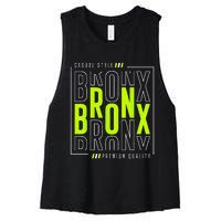 Bronx Casual Style Women's Racerback Cropped Tank