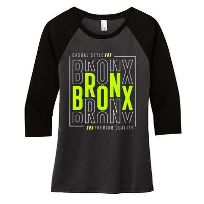 Bronx Casual Style Women's Tri-Blend 3/4-Sleeve Raglan Shirt