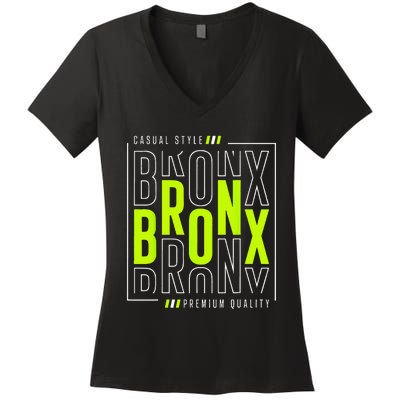 Bronx Casual Style Women's V-Neck T-Shirt