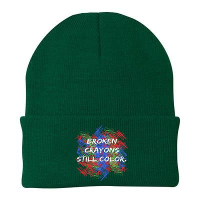 Broken Crayons Still Color Tal Health Awareness Supporter Knit Cap Winter Beanie