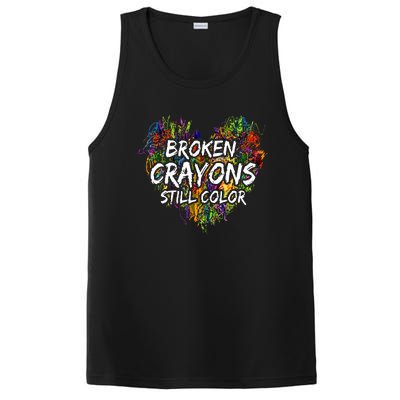 Broken Crayons Still Color Mental Health Awareness Supporter PosiCharge Competitor Tank