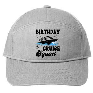 Birthday Cruise Squad Cruising Vacation Funny Birthday 7-Panel Snapback Hat